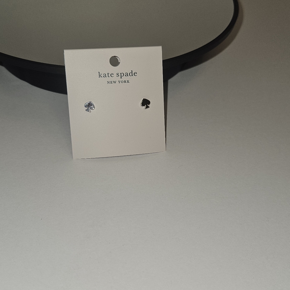 Kate Spade Earrings Silver Spade - Picture 2 of 4